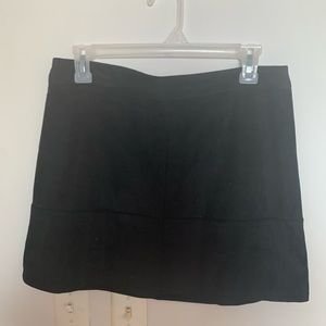 Lulus Black Suede Mini Skirt